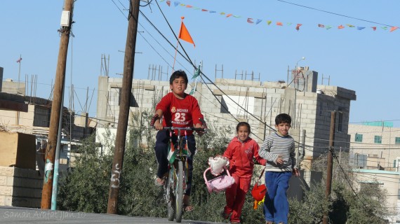 Boy playing in Maan