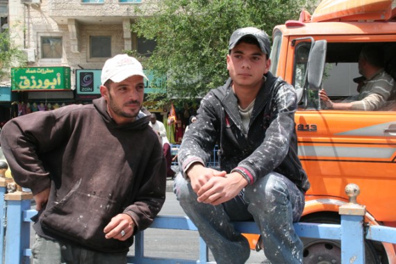 Workers in Downtown Amman