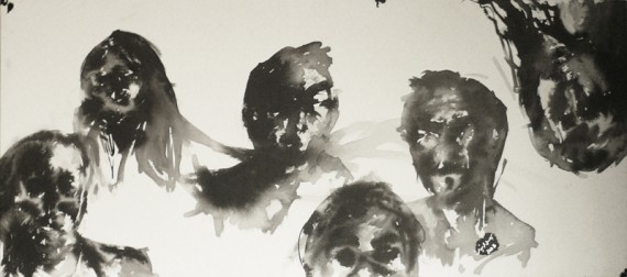 basel uraiqat - ink on canvas